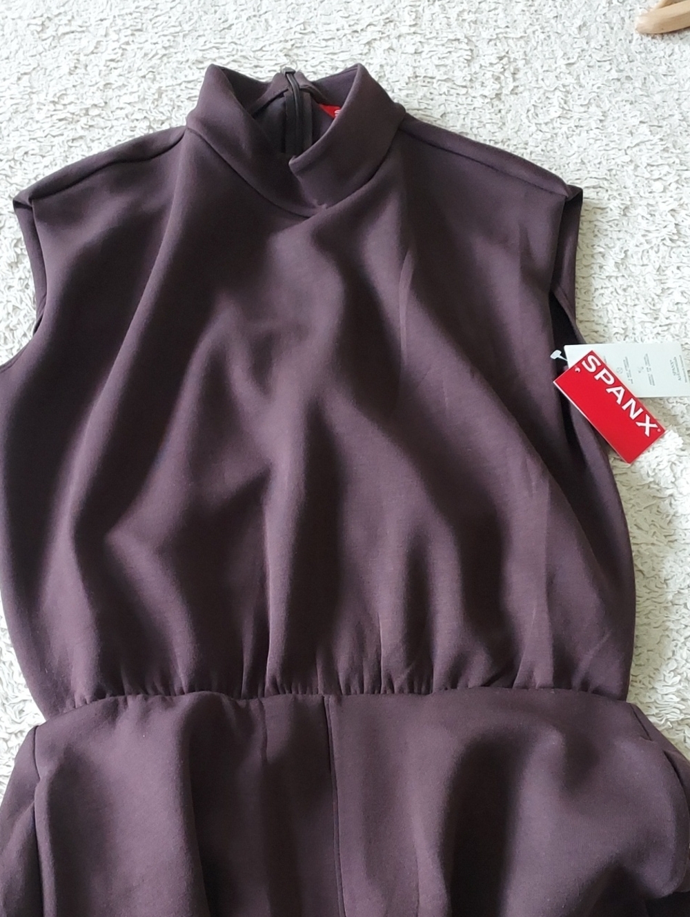 NWT SPANX air essentials sleeveless mockneck jumpsuit - Picture 7 of 10